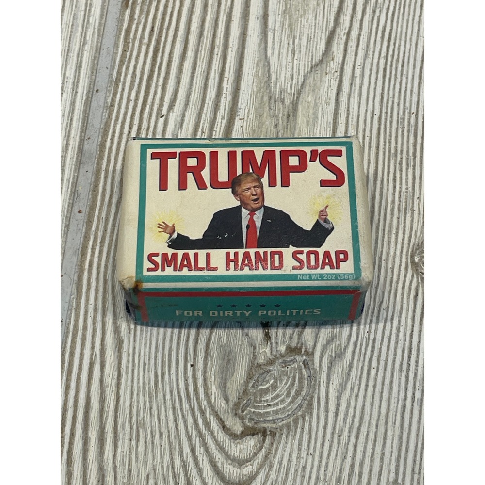 Trump Small Hand Soap Novelty Bar Unemployed Philosophers Guild Gag Gift 2oz